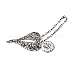 2 стиль тибетский стиль сплав термоперенос сублимационный подвесной кулон украшения HJEW-FH0001-38