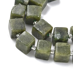 Нити бусин из натурального южного нефрита G-D338-A19