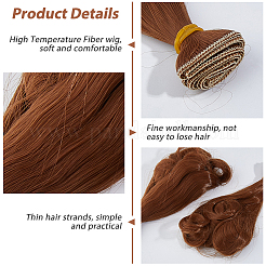 5 шт. высокотемпературное волокно длинная грушевидная завивка прическа кукольный парик волосы&nbsp;DOLL-DC0001-05B