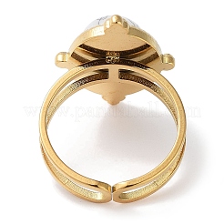 Ионное покрытие (IP) кольцо из нержавеющей стали 304 RJEW-B059-06G-04