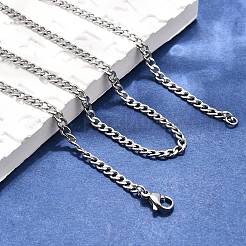 Мужские ожерелья из нержавеющей стали 304 с панцирной цепочкой STAS-O037-65P