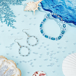 2 нити натуральных синих кружевных агатовых бусин G-NB0005-65