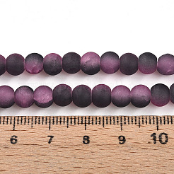 Стеклянные бусины кракле GLAA-N009-6mm-09