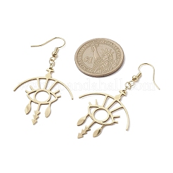 Полые серьги-подвески из нержавеющей стали eey 201 EJEW-TA00405