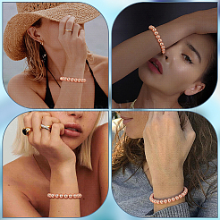 250 шт. 5 стиля латунные распорные бусины для стоек&nbsp;KK-PA0001-02RG