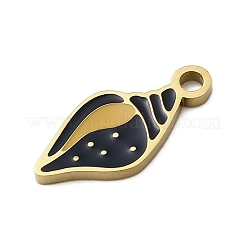 Подвески из нержавеющей стали 304 с эмалью&nbsp;STAS-I336-05G-06