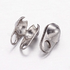 Наконечники бусин из нержавеющей стали марки 304&nbsp;X-STAS-E129-04P