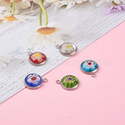 Стеклянные подвески миллефиори PALLOY-JF00625