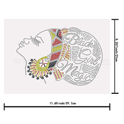 Женские стеклянные нашивки со стразами DIY-WH0303-003