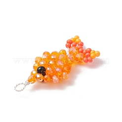 4шт 4 цвета граненые стеклянные подвески&nbsp;PALLOY-MZ00661