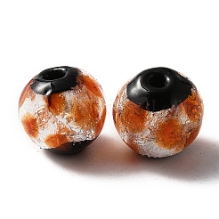 Lampwork бисера ручной работы&nbsp;GLAA-WH0033-48G