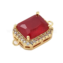 Стойка покрытие латунь микропаве прозрачный кубический цирконий прямоугольный соединитель подвески&nbsp;KK-A234-028G-03