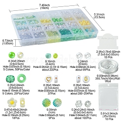 Наборы для изготовления браслетов из круглых акриловых и пластиковых бусин своими руками&nbsp;DIY-FS0006-49