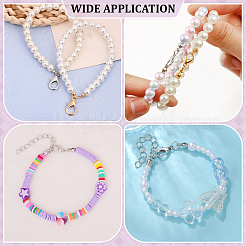 500 шт. 2-х цветные латунные наконечники для бусин&nbsp;KK-ME0003-42