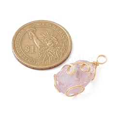 Подвески из необработанной грубой натуральной медной проволоки с аметрином PALLOY-JF02130