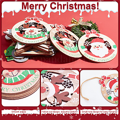 22 шт. 11 стильных рождественских подвески из натурального дерева большие WOOD-CA0001-51