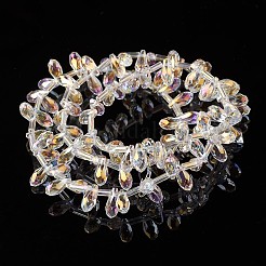 Стеклянные бусины с гальваническим покрытием &nbsp;EGLA-G002-FR04