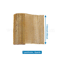 Пластиковый 24 ряд горный хрусталь сетка рулон&nbsp;AJEW-TA0001-09