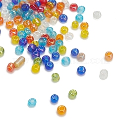 120 г 8-х цветных круглых стеклянных бусин&nbsp;SEED-YW0001-63