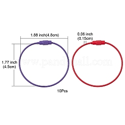 Брелки для ключей из нержавеющей стали 201 BJEW-YW0001-10A