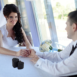 Парные кольца из искусственной кожи&nbsp;RDIS-WH0001-35