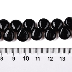 Натуральный черный камень бисер нитей G-T138-129