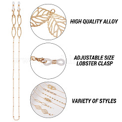 6 шт. 6 цепочки для очков из цинкового сплава AJEW-BY0001-04