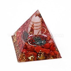 Смола оргонитовая пирамида украшения для дома&nbsp;G-PW0004-56A-02