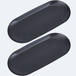 2 шт. овальная пластина для демонстрации ювелирных изделий из нержавеющей стали 430&nbsp;STAS-CN0001-70EB