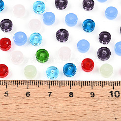 Стеклянные бусины прозрачных цветов SEED-N007-J4x6mm-B02