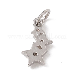 Латунные микро проложить кубического циркония подвески ZIRC-F132-18P