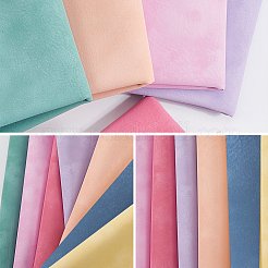 8 шт. 8-х цветная матовая ПВХ-ткань под кожу&nbsp;DIY-CL0002-20A