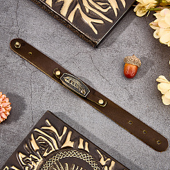 Регулируемые браслеты из воловьей кожи для женщин и мужчин BJEW-WH20012-10AB