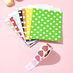 45 шт. 9-х цветные крафт-бумажные пакеты CARB-FS0001-01