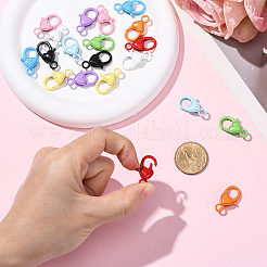 20 шт. двухцветные застежки-клешни из сплава с напылением&nbsp;FIND-SC0017-38