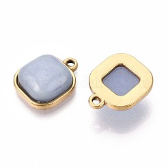 Квадратные подвески из натурального серого лабрадорита&nbsp;STAS-N109-211B-G