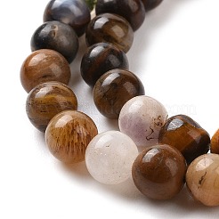 Естественный желтый тигровый глаз бисер нитей G-H238-6mm-1