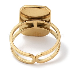 Ионное покрытие (IP) кольцо из нержавеющей стали 304 RJEW-B059-09G-01