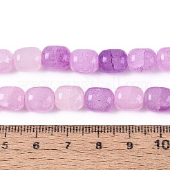 Выпечки нарисованные потрескивание стеклянные бусины пряди&nbsp;DGLA-N019-01B-13