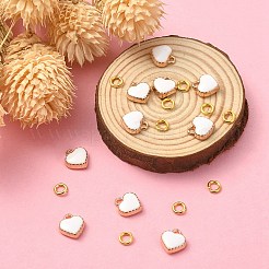 10 шт. эмалевые подвески из сплава сердца&nbsp;ENAM-YW0002-92