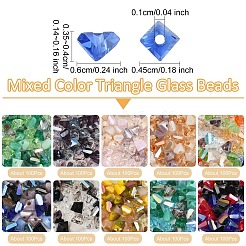 1000шт 10 цвета гальванические стеклянные бусины&nbsp;EGLA-YW0005-05