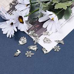 Рождество смешанного стиля тибетский стиль сплава подвески TIBEP-F040-02AS