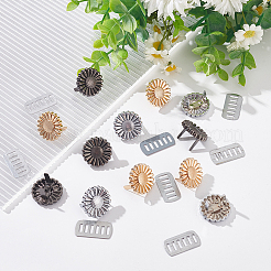 12 комплект двухцветных пряжек из сплава FIND-WR0006-06