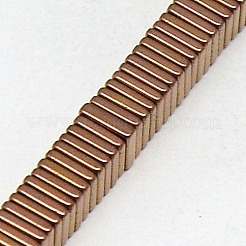 Гальванизировать немагнитных синтетический гематит Heishi бисер пряди G-J171A-3x3mm-05