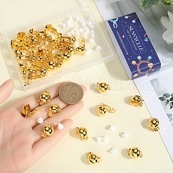 40 шт. латунные серьги KK-SC0005-52G