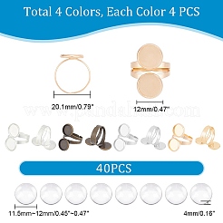 Набор для самостоятельного изготовления двойного куполообразного кольца DIY-UN0004-25B