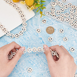 5 нити синтетических бирюзовых бусин нити TURQ-SC0001-15B