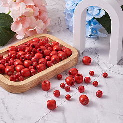 150шт 3 стиля бусины из натурального дерева WOOD-TA0001-51