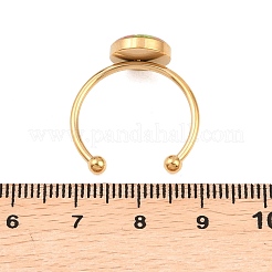 Кольца манжеты из нержавеющей стали 304 с эпоксидной смолой&nbsp;RJEW-P184-01G-02