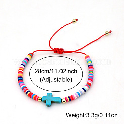 Женские плетеные браслеты в стиле бохо из стеклянных бусин и синтетической бирюзы&nbsp;VI1607-4